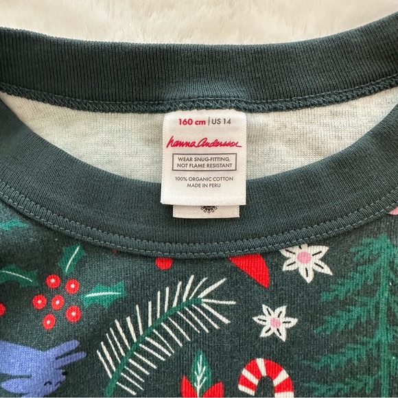 Hanna Andersson | NWOT - Christmas Print Pajama Set - Size 14 - Picture 3 of 5